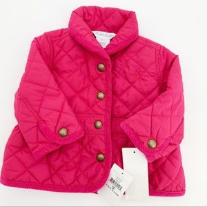 Ralph Lauren Pink Quilted Jacket 3 Months- no longer has tags